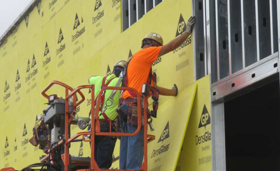 Sheathing-installation