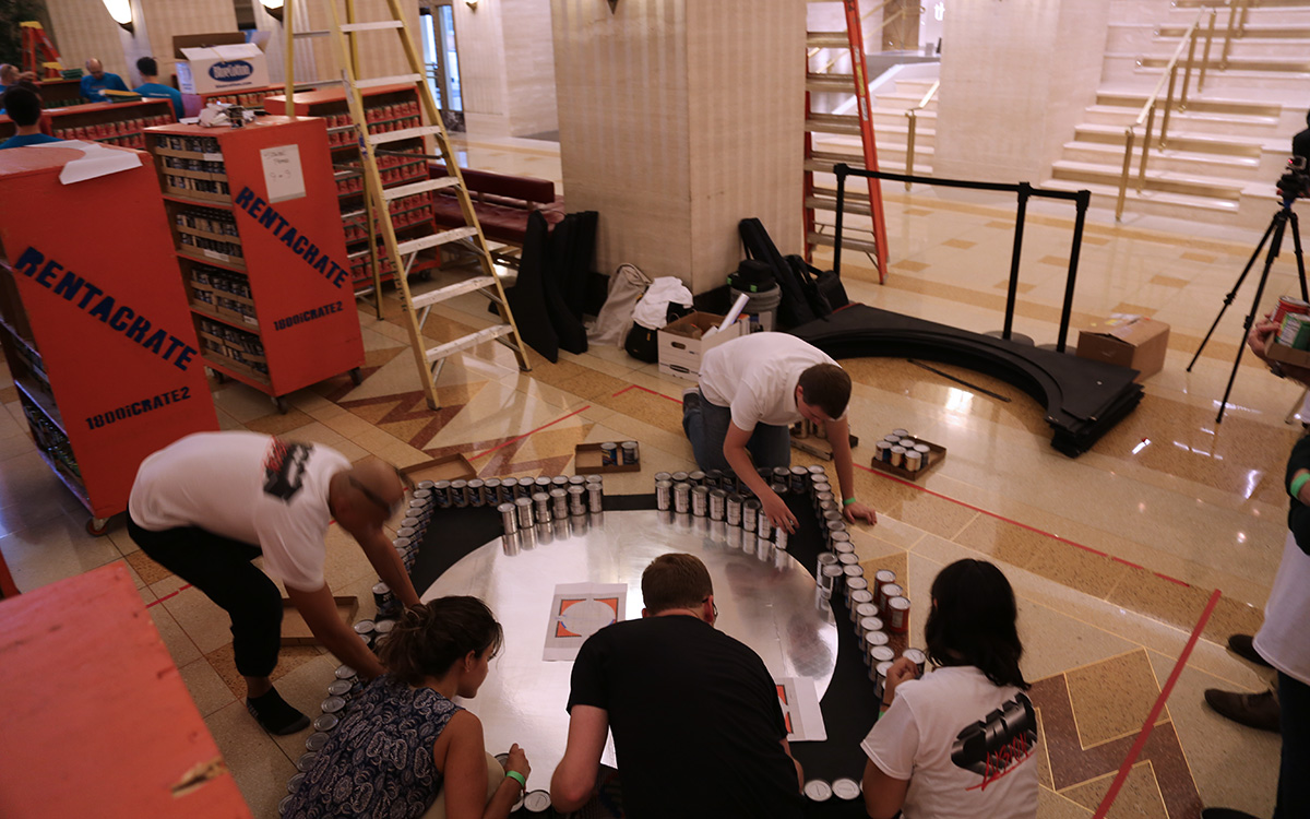 Canstruction build day