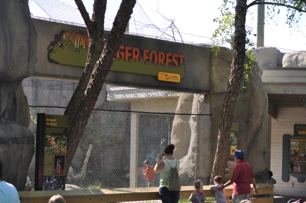 Entrance to tiger exhibit