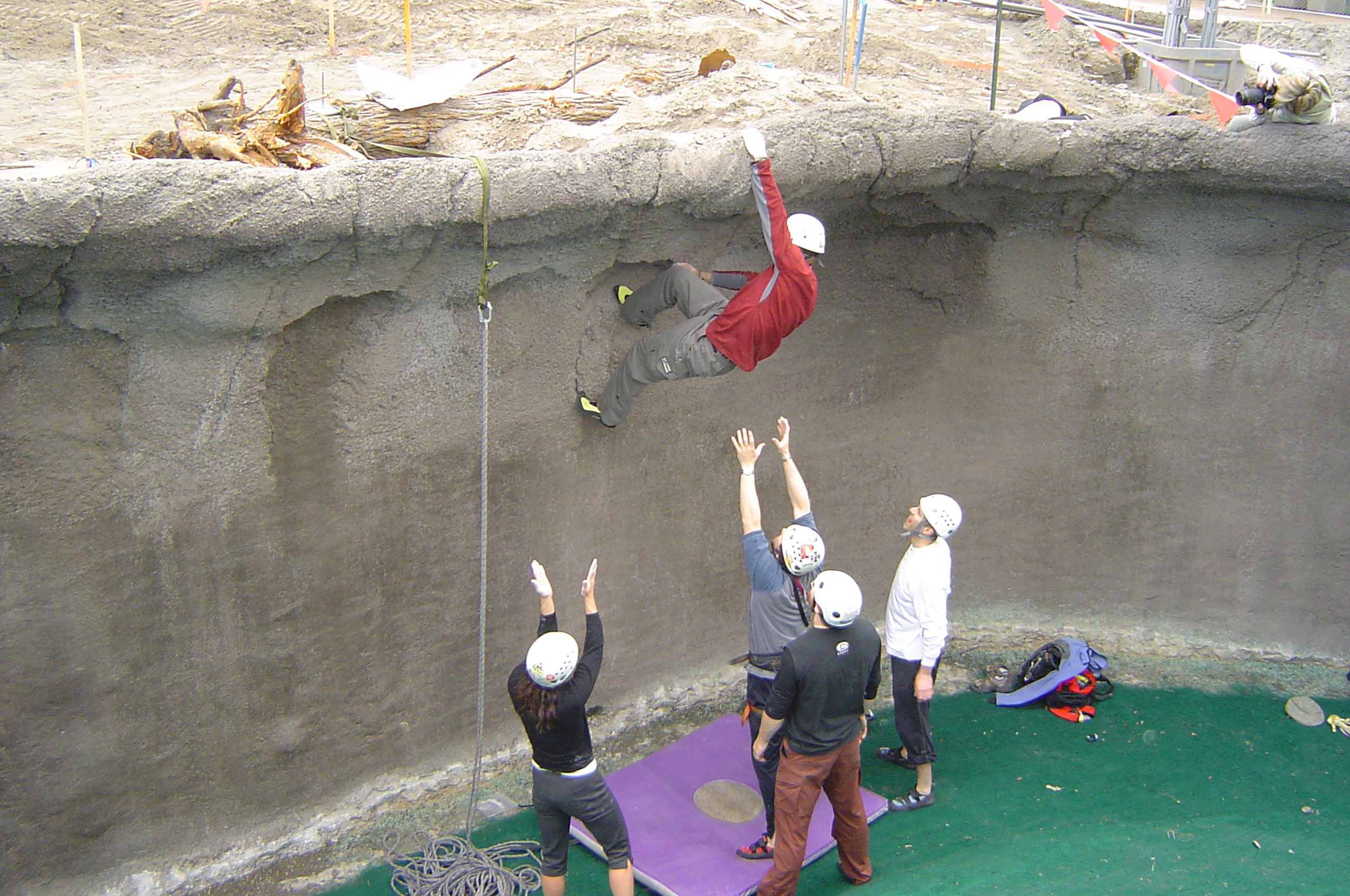 Professional rock climbers