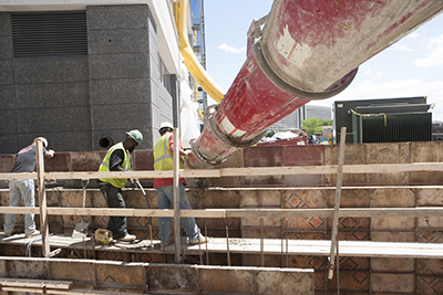 Concrete pour photograph