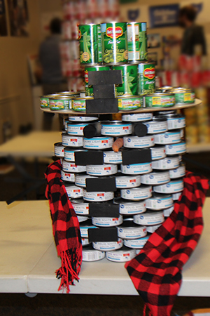 CANstruction snowman