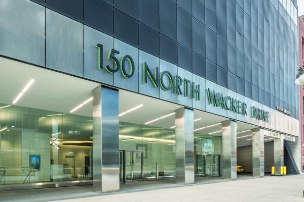 150 N Wacker Lobby Exterior