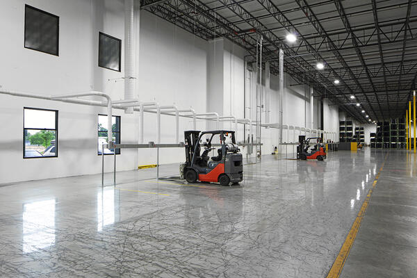 Mohr Logistics Park, Pepper, Pepper Construction, Indiana, Pepper Construction Company Indiana, Mohr, Industrial, Warehouse, conveyor rail, Distribution center, manufacturing, 