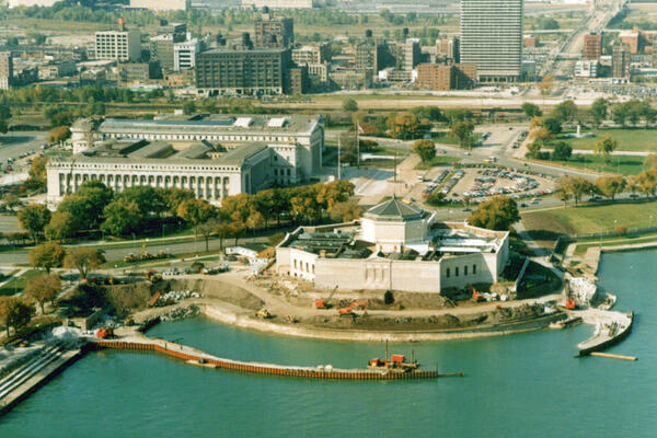 Photo of the in progress Shedd Aquarium Oceanarium Venue Construction Project