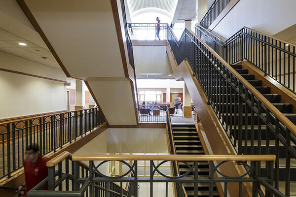 Monmouth College stairs