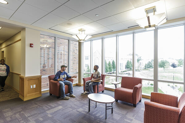Monmouth College in lobby