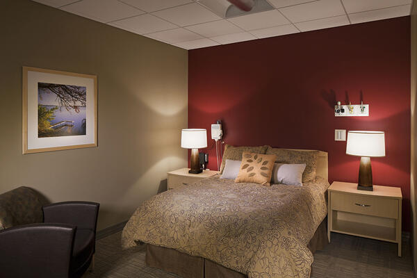 Advocate Condell patient room