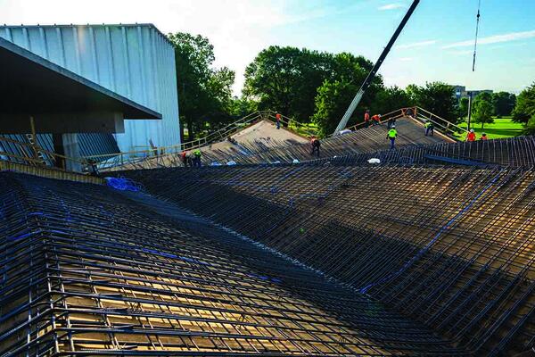 Arkansas Museum of Fine Arts concrete roof Pepper Construction