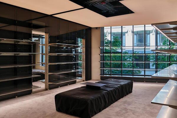 Balenciaga Shoe display Chicago 