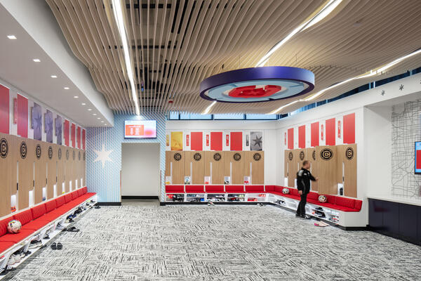 Chicago Fire Performance Center Locker Room