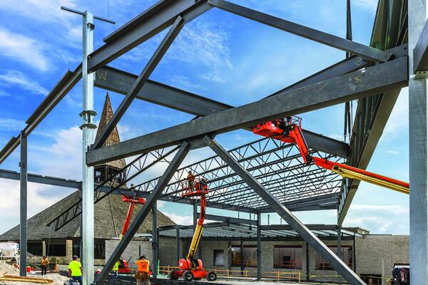 Construction Photos of the Christ Church of Oak Brook