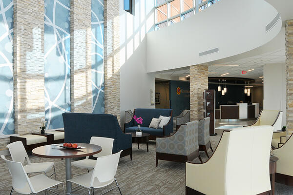 Community South Cancer Center waiting area