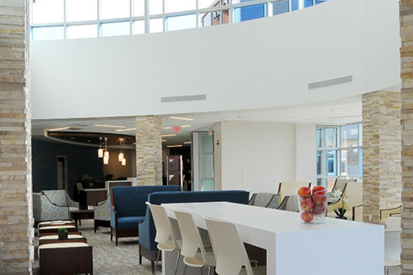 Community South Cancer Center waiting area