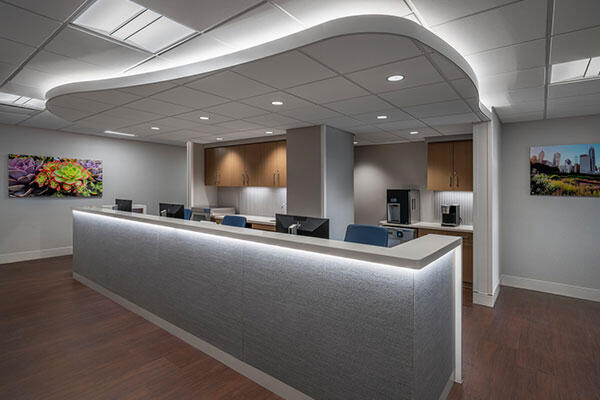 Endeavor Health Swedish Hospital Cancer Center Renovation Staff Work Station