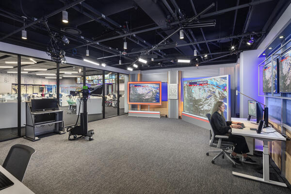 Fox 32 WFLD Studio Production Room