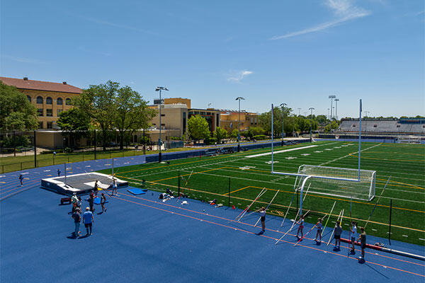 Track and Field High Jump Area