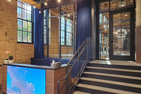 Kimberly Clark. Fulton Market Office Consolidation Entrance