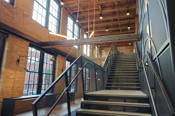 Kimberly Clark. Fulton Market Office Consolidation Staircase