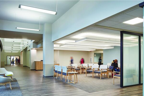 Morris Hospital waiting area