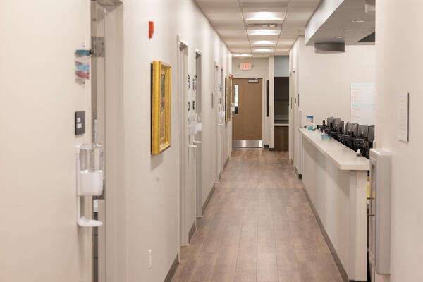 IU Health, Exam rooms, MOB, Healthcare, Healthcare Construction, nurse, doctors, Hospital, nurse station, locker rooms, Pepper Indiana, Pepper Construction, Nashville, Indiana, YMCA, Indian University Health, Indiana University 