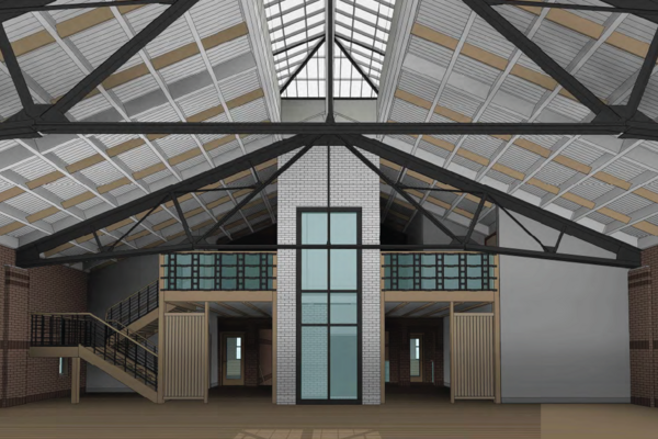 City of Athens, Ohio, armory renovation, rendering