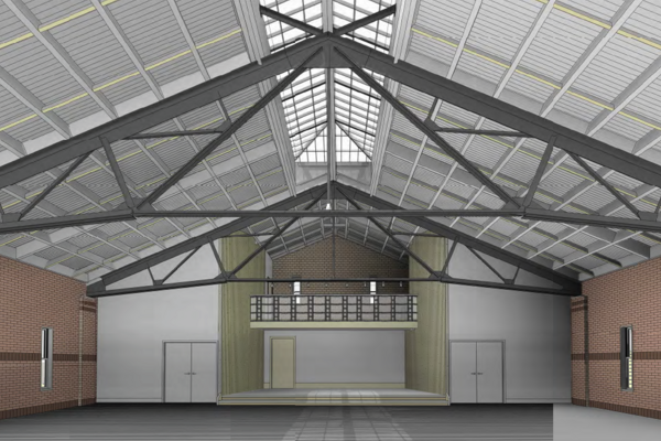 City of Athens, Ohio, armory renovation, rendering
