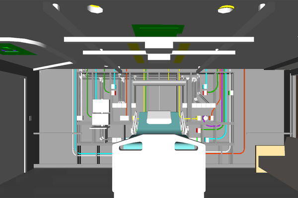 Carle Hospital BIM headwall