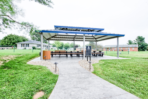 An Employee Pavilion, covered pergola and an additional picnic seating area are enjoyed by  employees and visitors. 