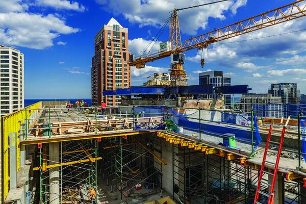 1136 S Wabash vertical concrete