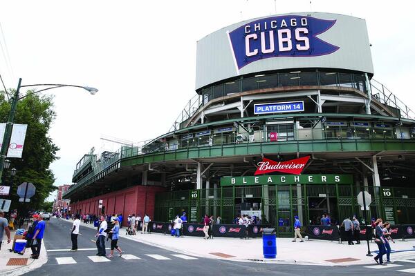 Wrigley Field renovated entrance
