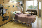 Carle Hospital Heart and Vascular Center patient room