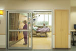 Carle Hospital Heart and Vascular Center patient room