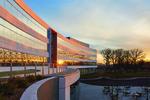 Chamberlain Headquarters exterior sunset