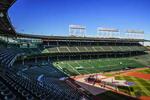 View from Wrigley Field press box