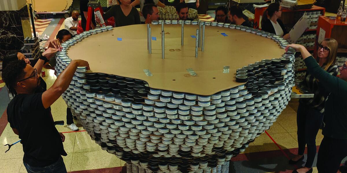 Pepper Construction Canstruction Chicago