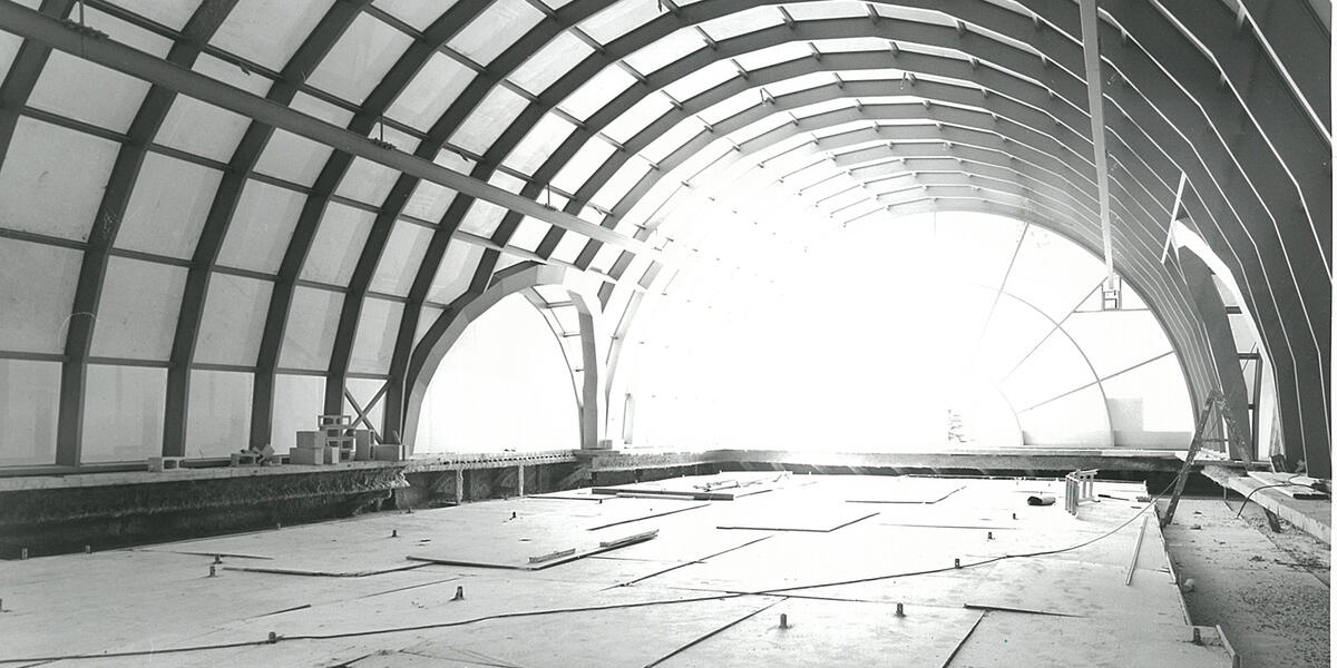 Barrel vaulted ceiling at Marshall Field's