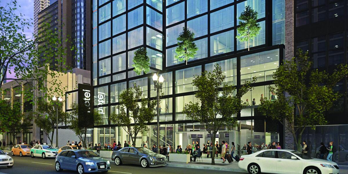 Aloft hotel Chicago rendering