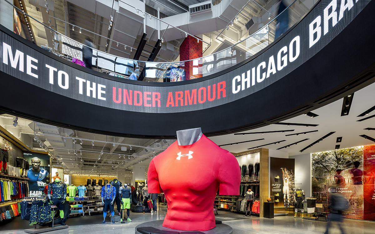 Parcial Aptitud madera Under Armour Brand House Chicago | Pepper Construction