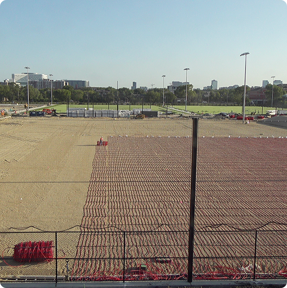 Chicago Fire Field Under Construction