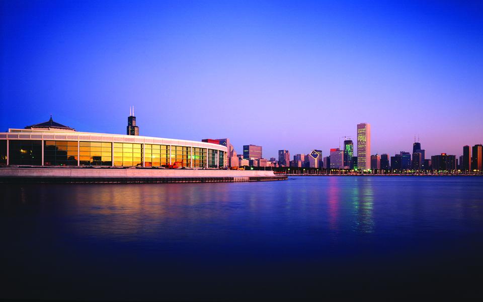 Photo of the finished Shedd Aquarium Oceanarium Venue Construction Project