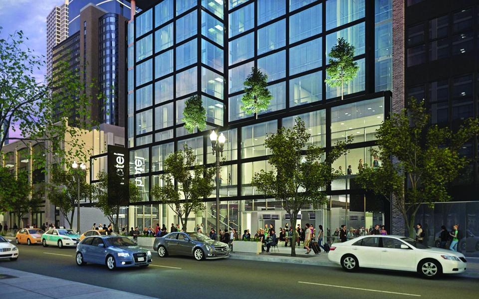 Aloft hotel Chicago rendering